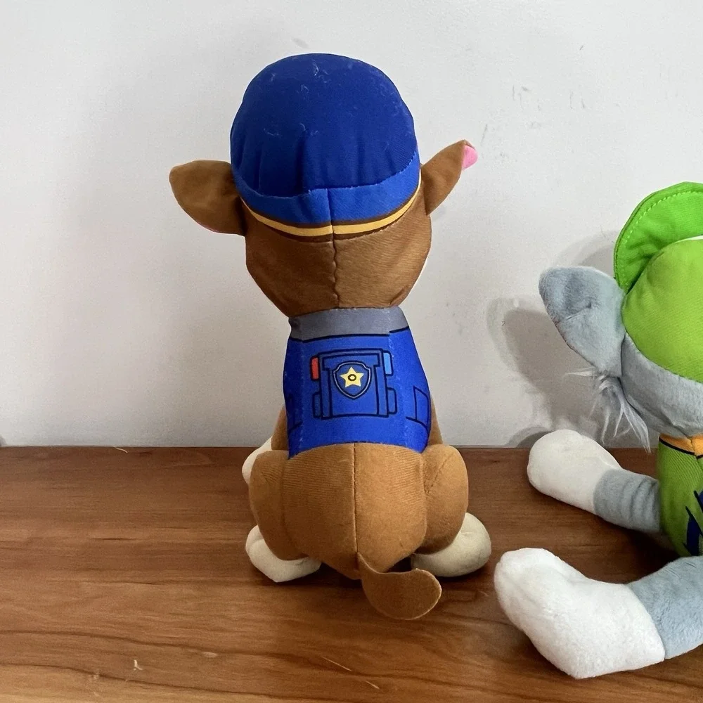 Lot Of 3 Paw Patrol Plushie Stuffed Animals Chase, Rocky & Marshall‎